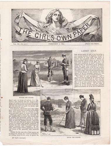 Original antique engraving from The Girl's Own Paper 1888-1890